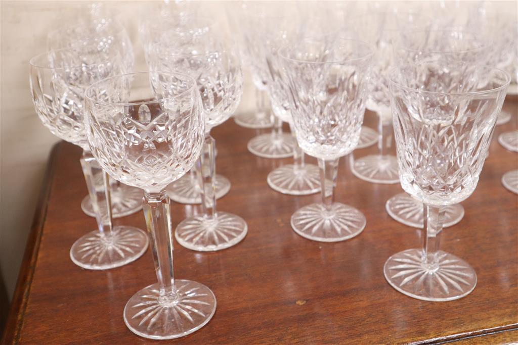 A suite of Waterford glassware
